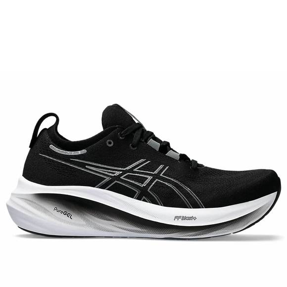 NEW ASICS men's gel nimbus 26 running shoes in black/graphite grey - Picture 1 of 1